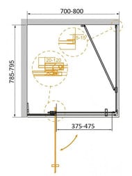   CEZARES SLIDER (785-800x700-800x1950) AH-1-80-70/80-C-CR  ./ 