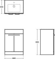    Ideal Standard TEMPO 60  (600825440) ,   E3244WG