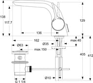 Ideal Standard MELANGE    A4258AA .  136, /,  