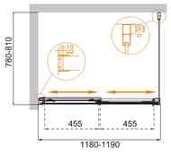   CEZARES TANDEM-SOFT (1180-1190x780-810x1900) AH-2-120/80-C-Cr-IV  /