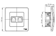  Systeme Electric BLANCA     RJ45,  BLNIS045451