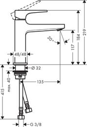  Hansgrohe Metropol 32507140   ,   , 110,  