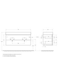     Cezares MOLVENO 46-120-2C-SO-2-NC (1200x460x500), Noce Chiaro