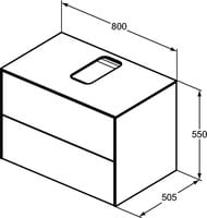    Ideal Standard CONCA (800x505x550) 2 ,  , .  T3941Y5