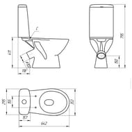  Cersanit JUST (642353795)  ,    KO-JUS031-3/6-PL/64073