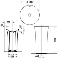   Duravit White Tulip 2703500070  .  ,   , 