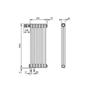  Zehnder Charleston 2200  6 ,   1/2'', 1274, 