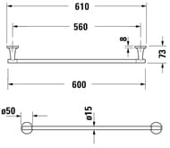  DURAVIT Starck T 610 , :   0099424600