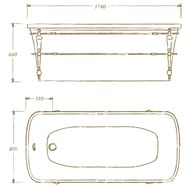  MIGLIORE OLIVIA 174x83 console  ,   24268