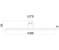   Paffoni Master King ZSOF079HG d.300, 8 , .,  