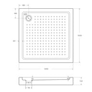    CEZARES (10001000150) ,   TRAY-A-A-100-15-W0