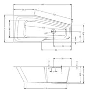   RIHO RETHING SPACE 160x75 L  , ,  (. )