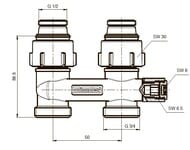      Meibes D1/50 , 1/2"Px3/4"HP, , SX 10076