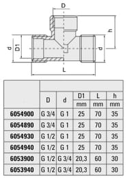  Valvex . 3/4"1/2"3/4"  VX6053940