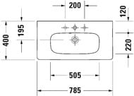  DURAVIT DuraStyle 785400170 . ., 1 .  . 23377800001