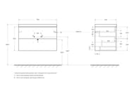    BelBagno AURORA (800450500)  , Bianco Lucido AURORA-800-2C-SO-BL