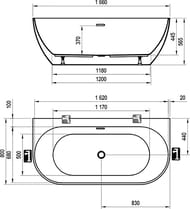   RAVAK FREEDOM 166x80 , , 