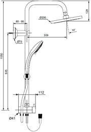 Ideal Standard IDEALRAIN ECO   A6281AA    , , 