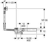 Geberit -   ,   , =40/50,  / 150.520.21.1