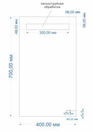  Cersanit LED 010 base 400x700   KN-LU-LED010*40-b-Os