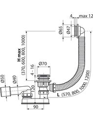    Alcaplast A505CRM click/clack /, . 40/50