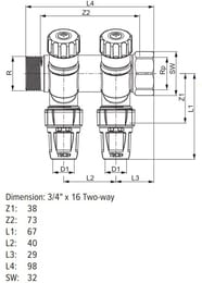  TECElogo 2 ., 16  3/4",   , push-fit,  8730008