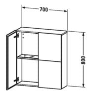  Duravit L-Cube 700800243 , 1 ,   LC116701818