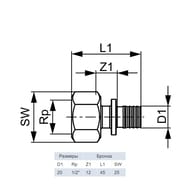  TECEflex  201/2'', , . 705103