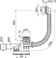    Alcaplast A505CRM-100 click/clack,  /