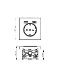  Systeme Electric ARTGALLERY 16  2 USB A+C, 5/2,4/3,0, 25/1,5, , GAL001332