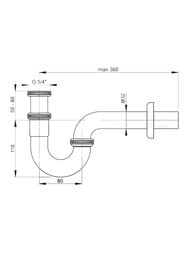    Alcaplast 45E 1 1/4"/32 