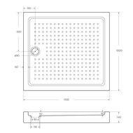    CEZARES (11001000150)  TRAY-A-AH-110/100-15-W