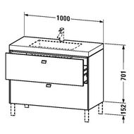  c  Duravit Brioso (1000480701) , 1 . .,   BR4702O1022