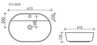   Ceramicanova Modo 610410135 , , .  .,  CN2004