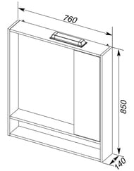 !- Aquanet  760850140 , LED-, 1   188405