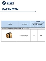  STOUT 1/2"3/4",  , , .SFT-0049-000002