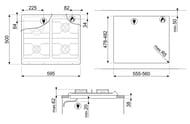    SMEG SR964XGH 60, 4 ,  ,  