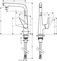  Hansgrohe Talis Select M51   300    72820800