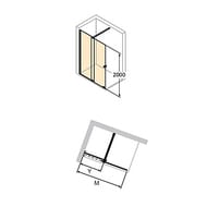   HUPPE Xtensa Walk-In 1101-12002000 ,  /  AP