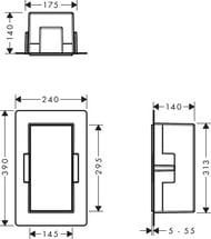 - Hansgrohe XtraStoris Minimalistic 56076800 300150140   ,   