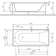   AM.PM Spirit 180x80 ,     W72A-180-080W-A2