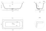   Salini Orlanda Axis Kit 180 103322MRF 1800800600 S-Stone,  RAL 