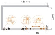   CEZARES STYLUS (1380-1410880-9001950) M-AH-1-140/90-C-Cr  /