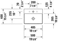  Duravit DuraSquare 500400 ,  , .  ,  2356500041