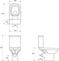  Cersanit CARINA Clean On (660350780) ,  /KO-CAR011-3/5-COn-S-DL