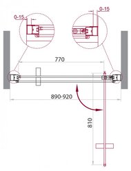    BelBagno Marmi 9001950 MARMI-B-1-90-C-Cr  ,  