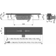   Alcaplast APZ101BLACK-1450 c  L=1450 H=55  , .