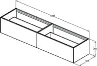    Ideal Standard CONCA (1985x505x360) 2 ,    T3987Y1