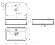  Sanita Luxe INFINITY SHELF (600360140) ,  WB.CT/Infinity/60-C.Shelf/WHT.G