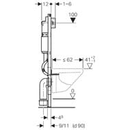 GEBERIT ""  UP100   Delta21   458.122.21.1